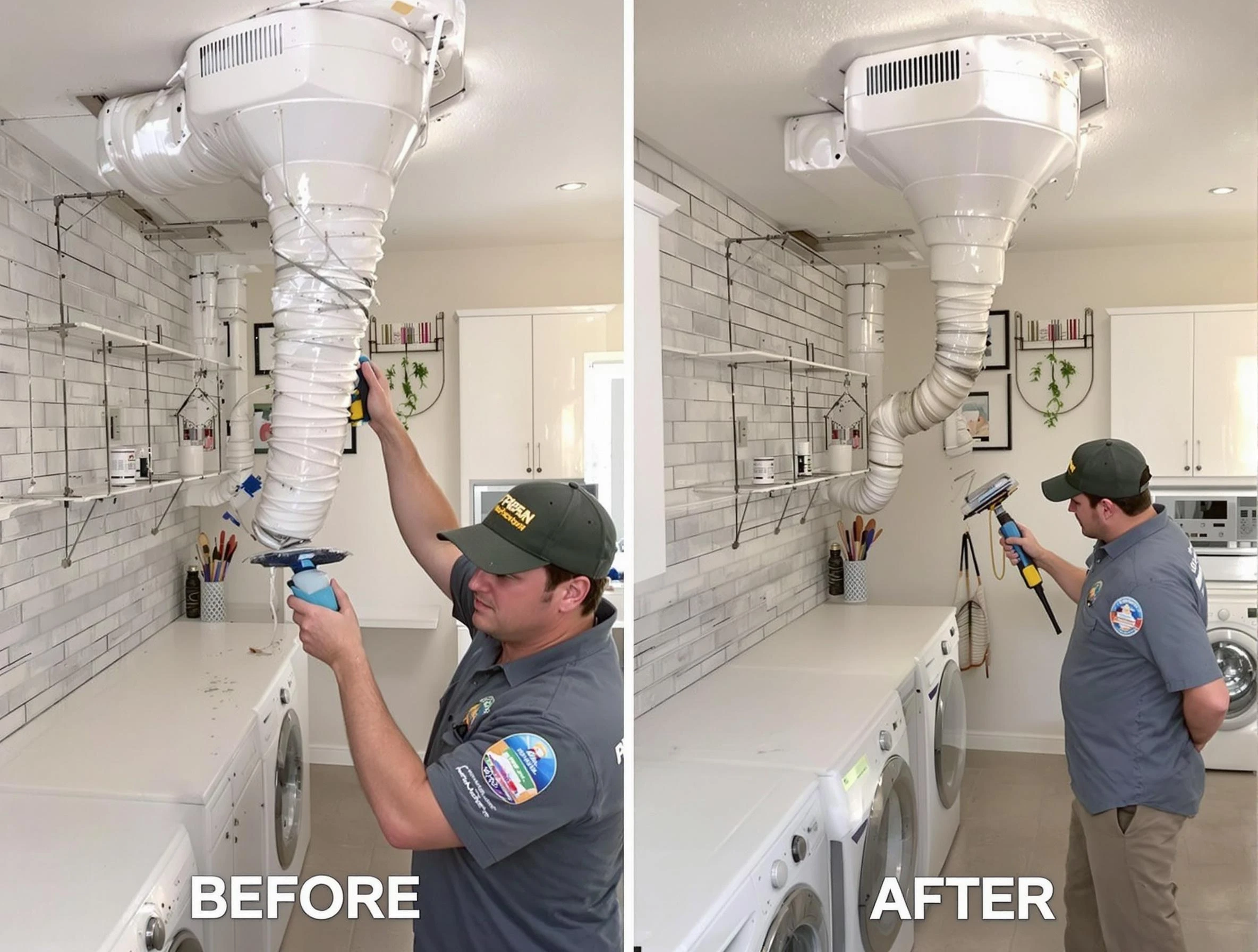 Professional dryer exhaust vent cleaning by Calera Dryer Vent Cleaning in Calera