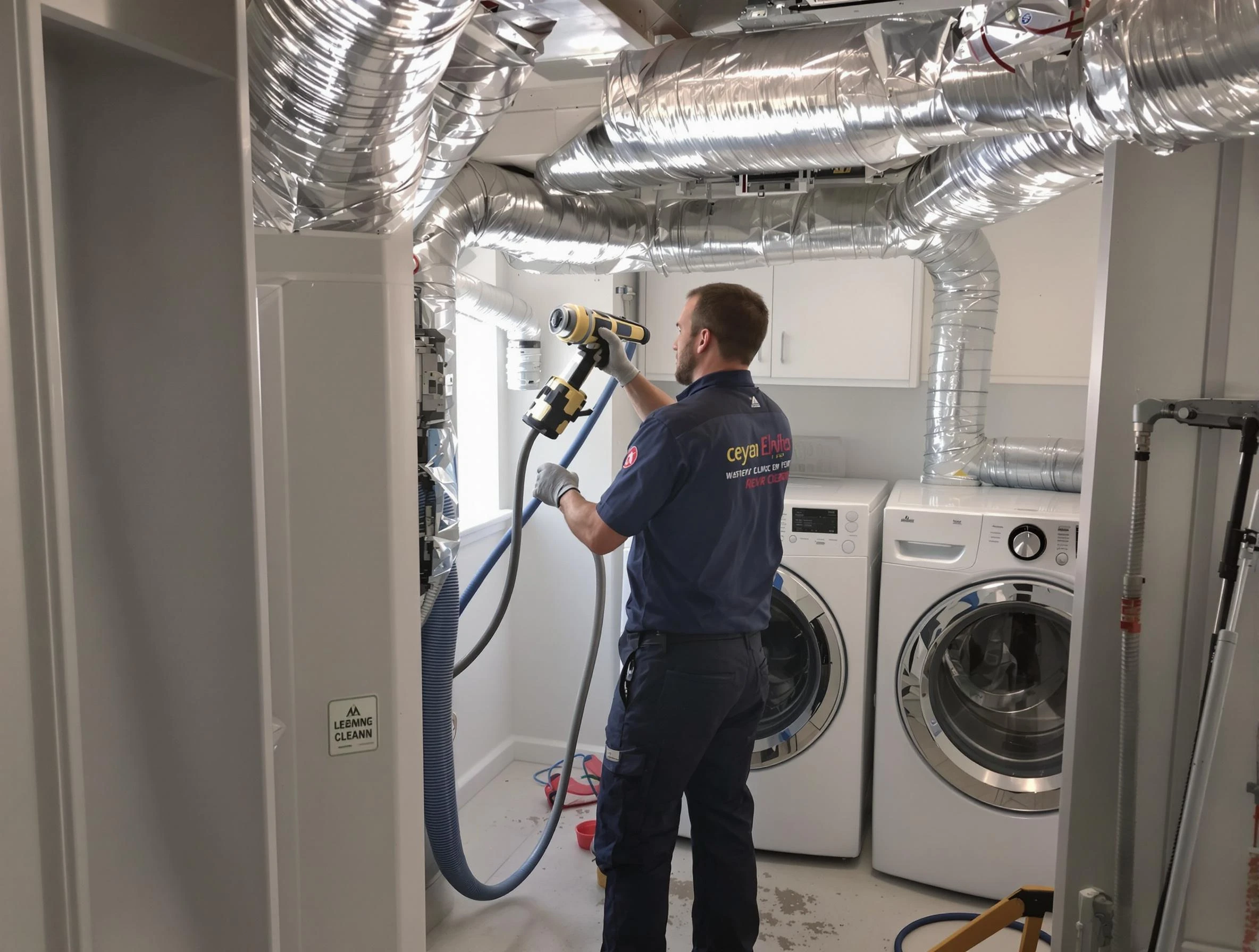Calera Dryer Vent Cleaning specialist using advanced equipment for thorough duct cleaning in Calera